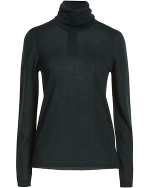 Max Mara Dark Turtleneck Virgin Wool - Black