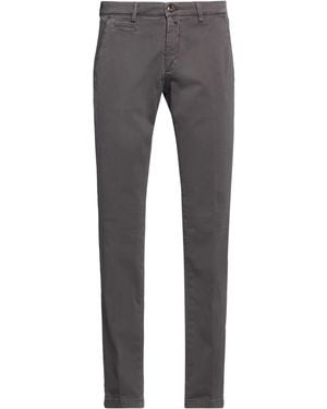 Briglia 1949 Charcoal Trousers Cotton, Elastane - Grey