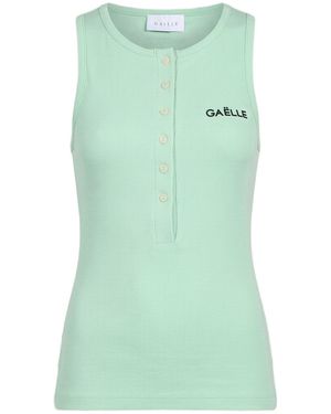 Gaelle Paris Tank Top Cotton, Elastane - Green