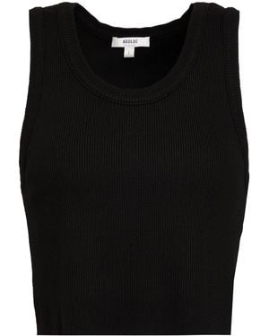 Agolde Tank Top Organic Cotton, Lyocell, Elastane - Black