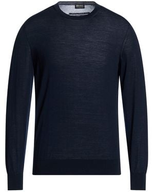 ZEGNA Jumper Wool - Blue