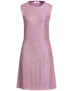 Missoni Mauve Mini Dress Viscose, Metal Fibre - Purple