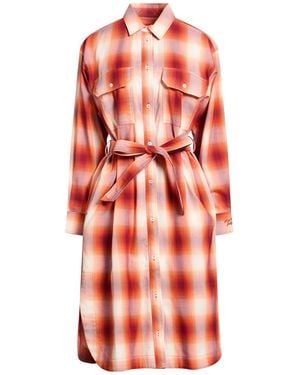 Maison Kitsuné Midi Dress Cotton - Red