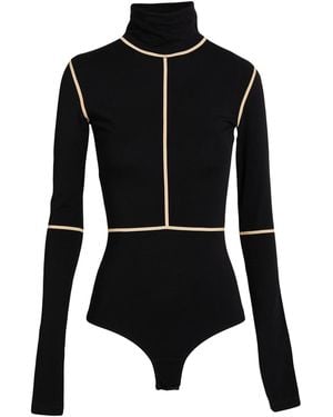 MM6 by Maison Margiela Bodysuit Cotton, Elastane - Black