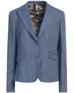 ABSEITS Blazer Virgin Wool, Silk, Polyamide, Elastane - Blue