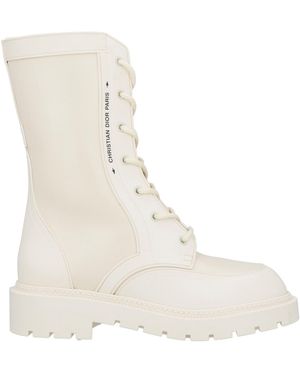 Dior Ankle Boots Calfskin, Textile Fibers, Rubber - White