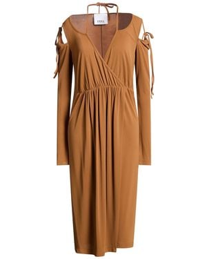 Erika Cavallini Semi Couture Midi Dresses - Brown