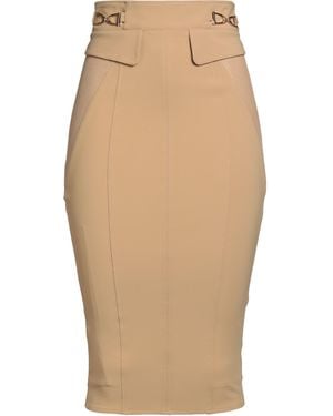 Elisabetta Franchi Midi Skirts - Natural