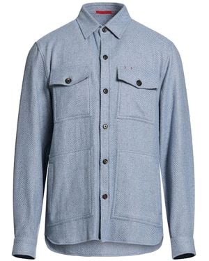 Isaia Shirt Cashmere - Blue