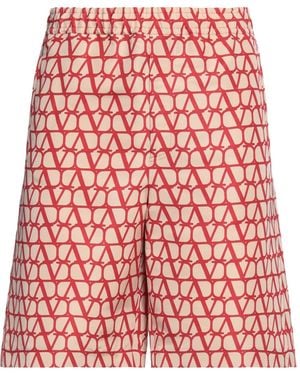 Valentino Garavani Toile Iconographe Bermuda Shorts - Red