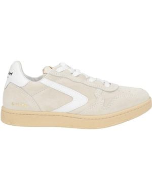 Valsport Cream Sneakers Leather, Textile Fibers - White