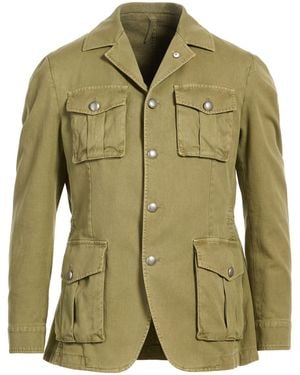 L.B.M. 1911 Military Jacket Cotton, Linen - Green