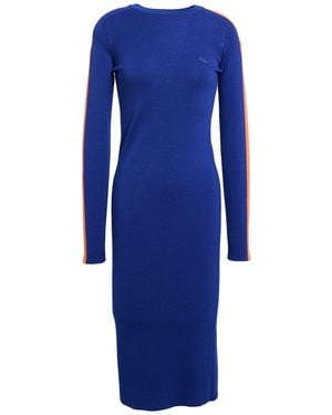 Lacoste Bright Midi Dress Wool - Blue