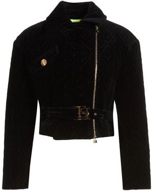 Elisabetta Franchi Jackets - Black