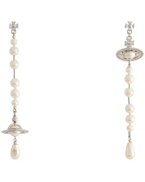 Vivienne Westwood Earrings Brass - White