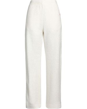 CASABLANCA Ivory Trousers Modal, Wool, Polyamide, Polyester, Cashmere - White