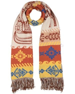 Akep Scarf Polyamide, Acrylic, Mohair Wool, Nylon - Orange