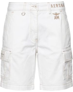 Aeronautica Militare Shorts & Bermuda Shorts - White