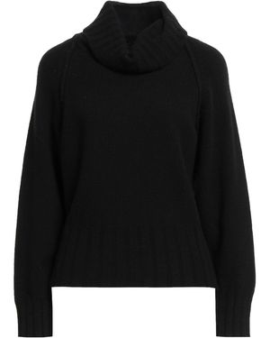 N.O.W. ANDREA ROSATI CASHMERE Turtleneck Wool, Viscose, Cashmere, Nylon - Black
