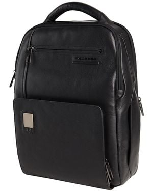 Piquadro Backpack Cow Leather, Eva (Ethylene - Black