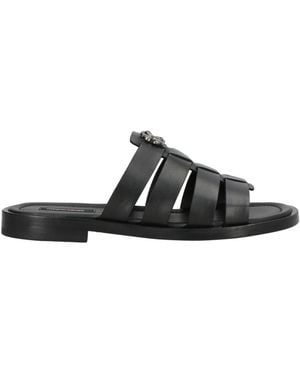 Roberto Cavalli Sandals Calfskin - Black