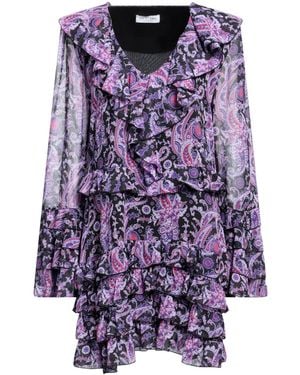 Odi Et Amo Mini Dress - Purple