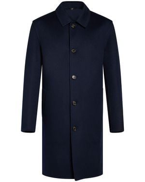 Sealup Coat Virgin Wool, Cashmere - Blue