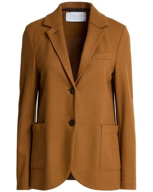 Harris Wharf London Camel Blazer Virgin Wool - Brown