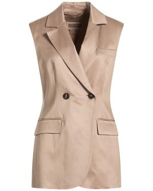 Peserico Blazer Viscose, Virgin Wool, Polyamide, Elastane - Natural
