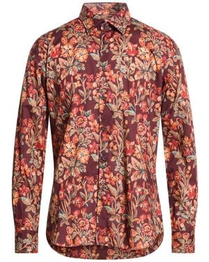 Xacus Burgundy Shirt Cotton - Red