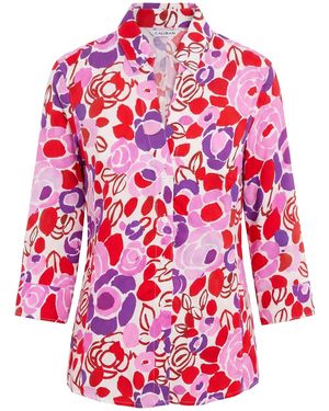 Caliban Shirt Cotton, Linen - Red