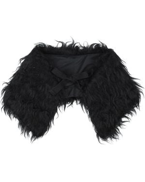 Masnada Scarf Merino Wool, Virgin Wool, Polyester - Black