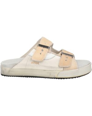 HIDNANDER Sandals Leather - White