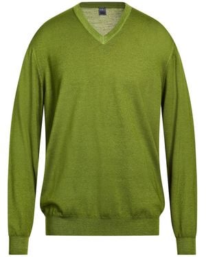 Fedeli Military Jumper Merino Wool - Green