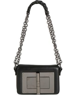 Tom Ford Shoulder Bag Leather - White