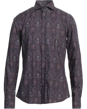 Avignon Plum Shirt Cotton - Blue