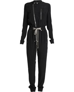 Rick Owens Jumpsuit Acetate, Silk - Black