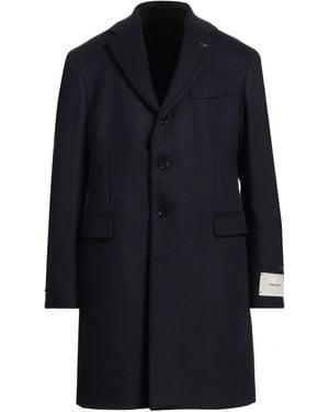 Paoloni Midnight Coat Virgin Wool, Polyamide, Cashmere - Blue
