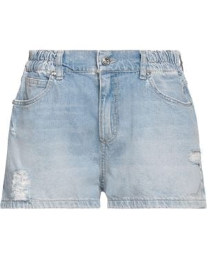 Please Denim Shorts Cotton - Blue