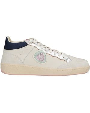 Blauer Sneakers - Weiß