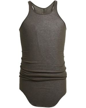 Rick Owens Dark Tank Top Viscose, Silk - Grey