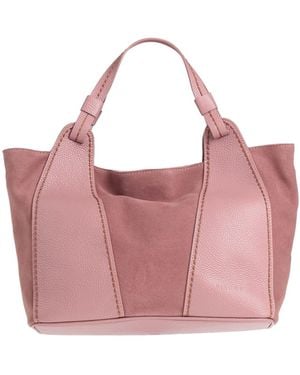 Plinio Visona' Mauve Handbag Leather - Pink