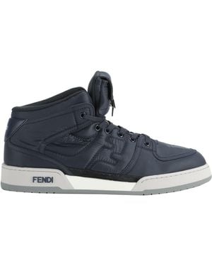Fendi High-Top-Sneakers Mit Ff - Blau