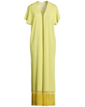 Agnona Cardigan Silk, Cotton, Metal - Yellow