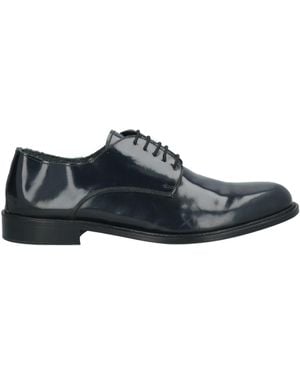 Baldinini Midnight Lace-Up Shoes Leather - Blue