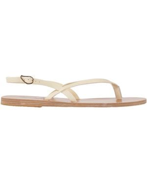 Ancient Greek Sandals Cream Thong Sandal Leather - Natural