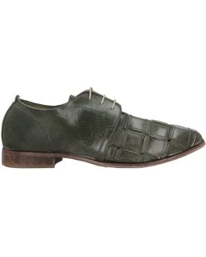 Moma Military Lace-Up Shoes Calfskin - Green
