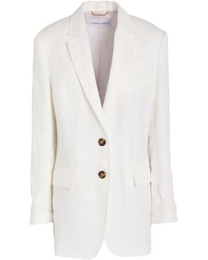 Alberta Ferretti Blazer Linen - White