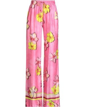ERMANNO FIRENZE Pants Viscose - Pink