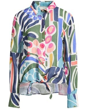 120% Lino Shirt Linen - Blue